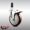 Service Caster 5 Inch 316SS Maroon Poly Swivel 1 Inch Expanding Stem Caster Lock Brake SCC SCC-SS316TTLEX20S514-PPUB-MRN-1 - alternate 3